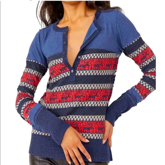 Free People Sweaters - Free People We The Free To The Woods Knit‎ Top, Size S